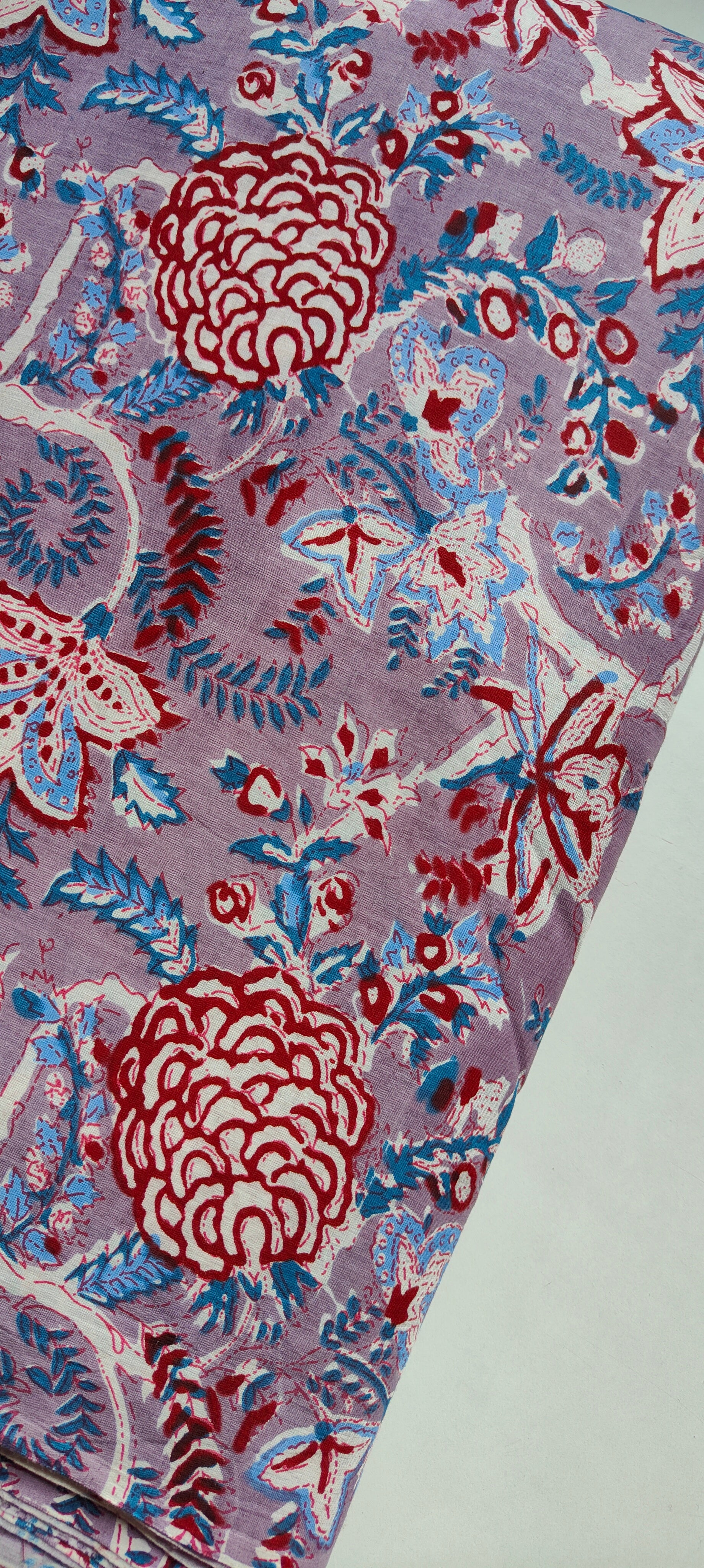 Cotton Handblock Printed Short Kurti & Peplum Top