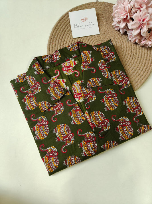 Cotton Anarkali kurti