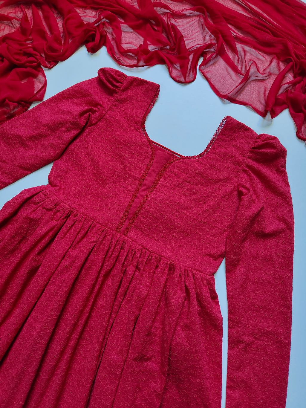 New Chikankari Anarkali Set