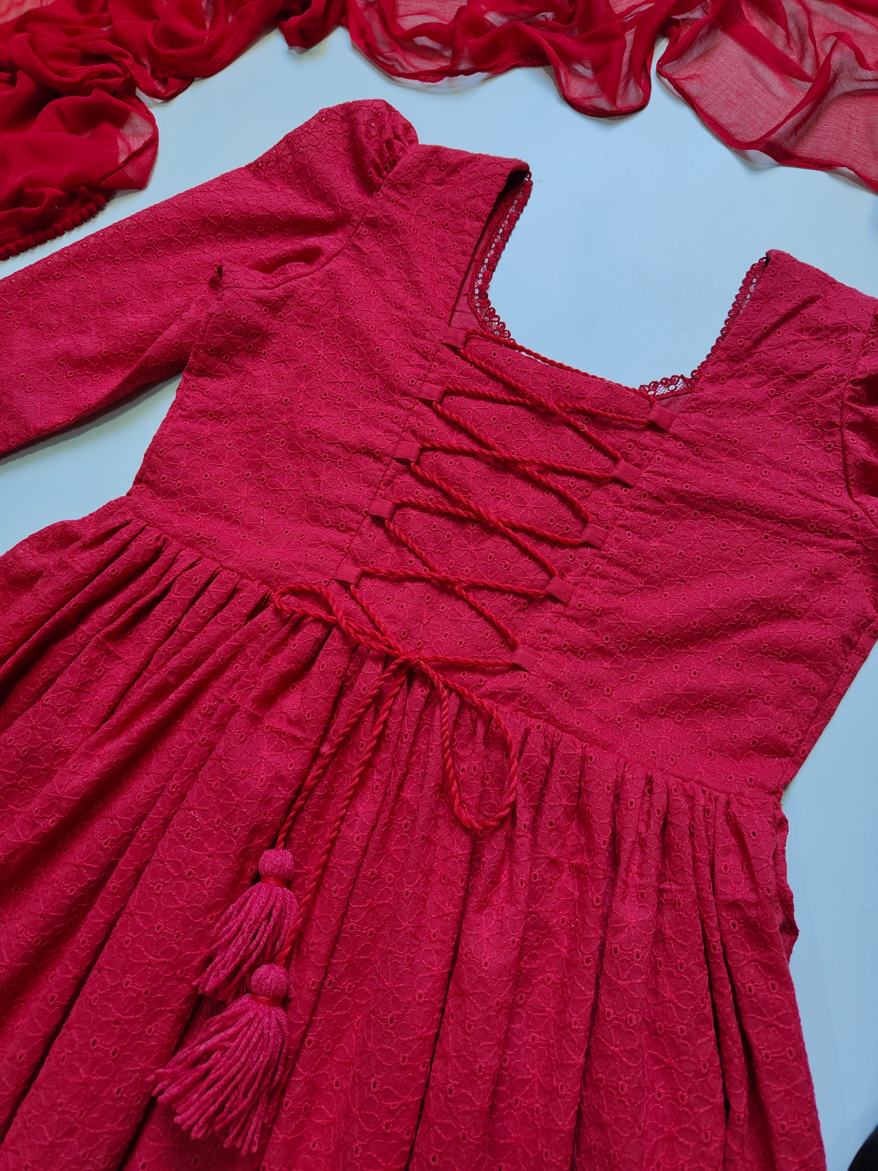 New Chikankari Anarkali Set