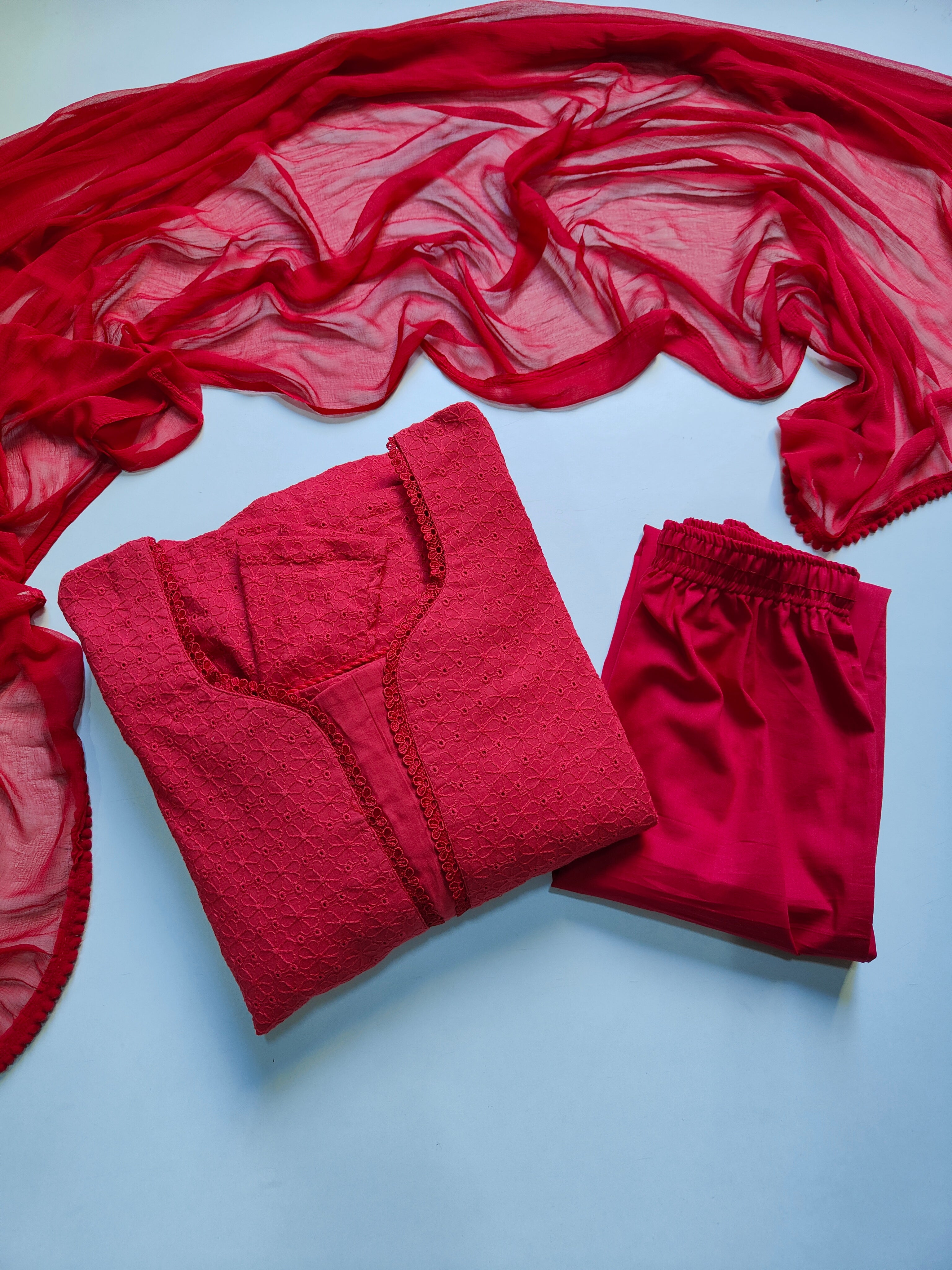 New Chikankari Anarkali Set