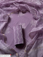 Cotton Suit Set With Kota Doria Dupatta