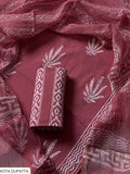 Cotton Suit Set With Kota Doria Dupatta