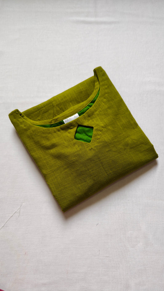 Cotton Slub Anarkali kurti