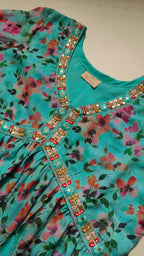 Chiffon Alia Cut kurti