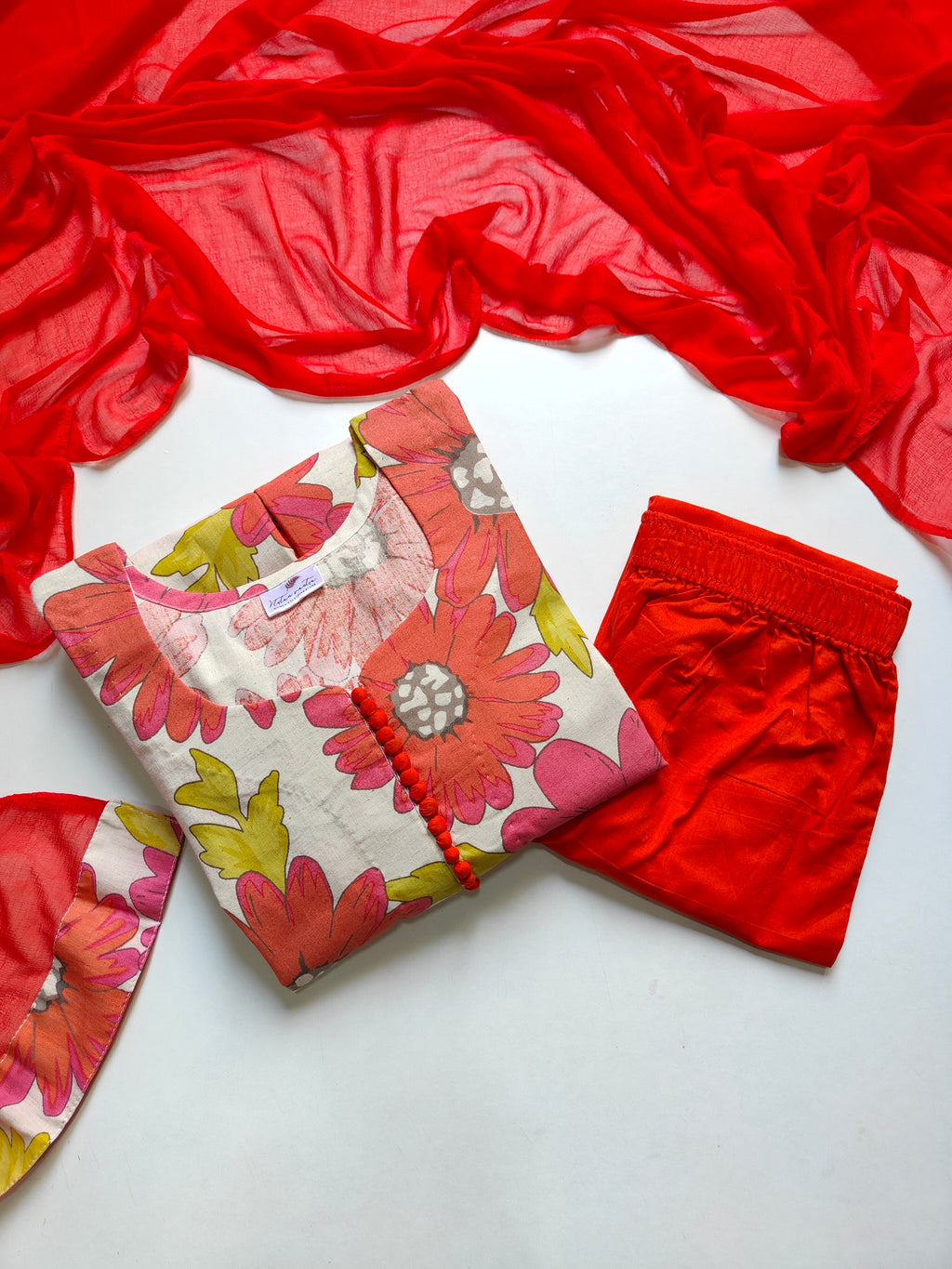 Cotton Flex Anarkali set