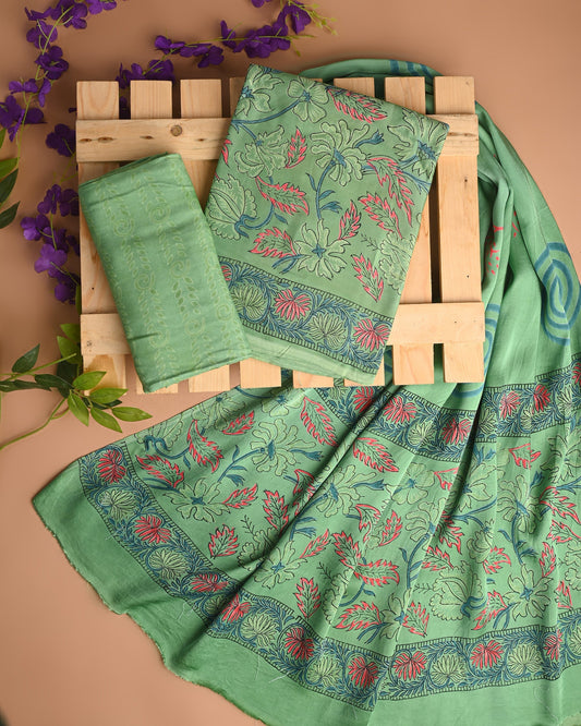 Modal satin suit set
