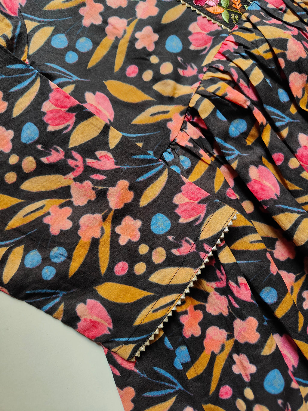 Cotton Alia cut Anarkali kurti