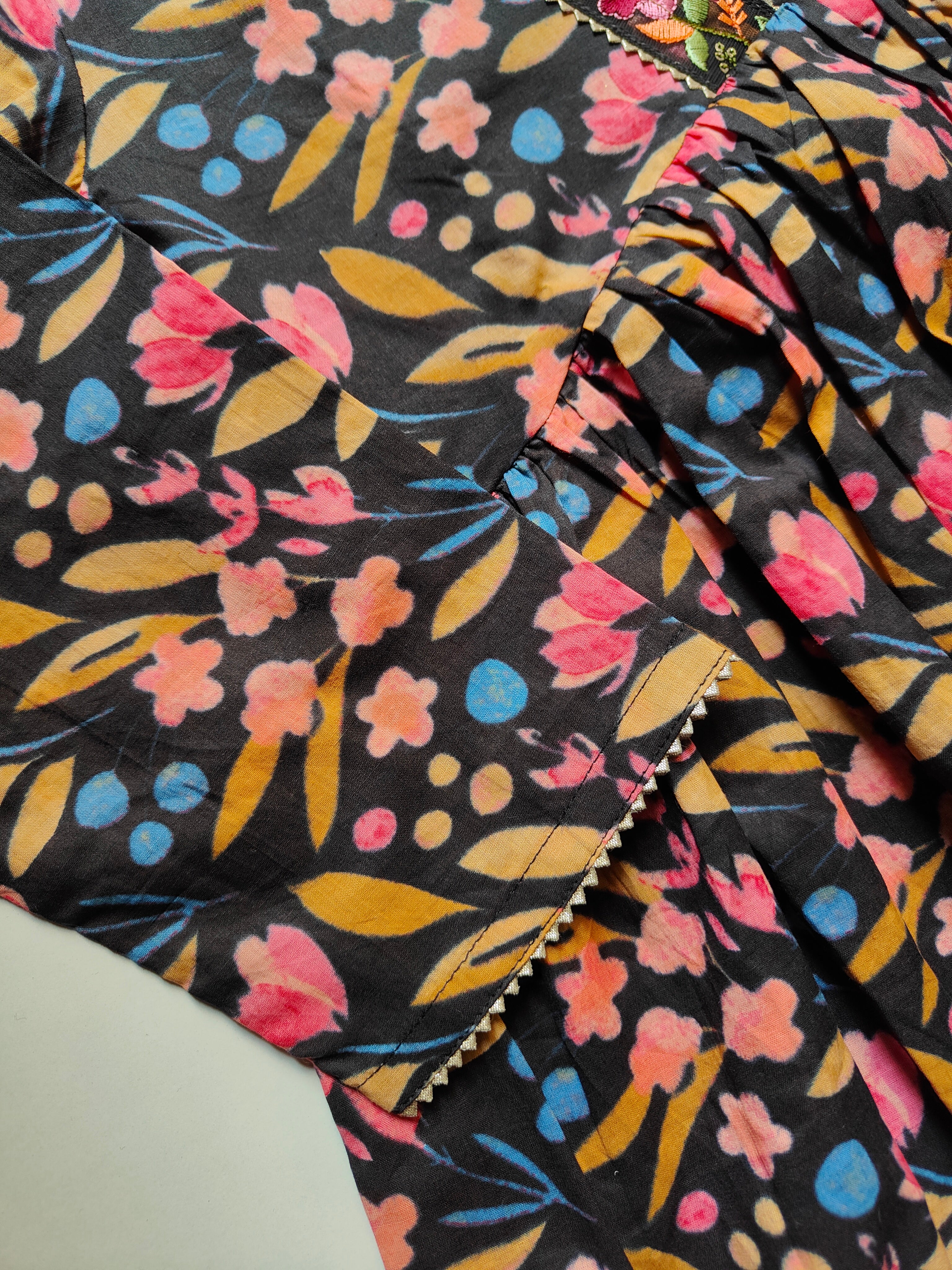 Cotton Alia cut Anarkali kurti