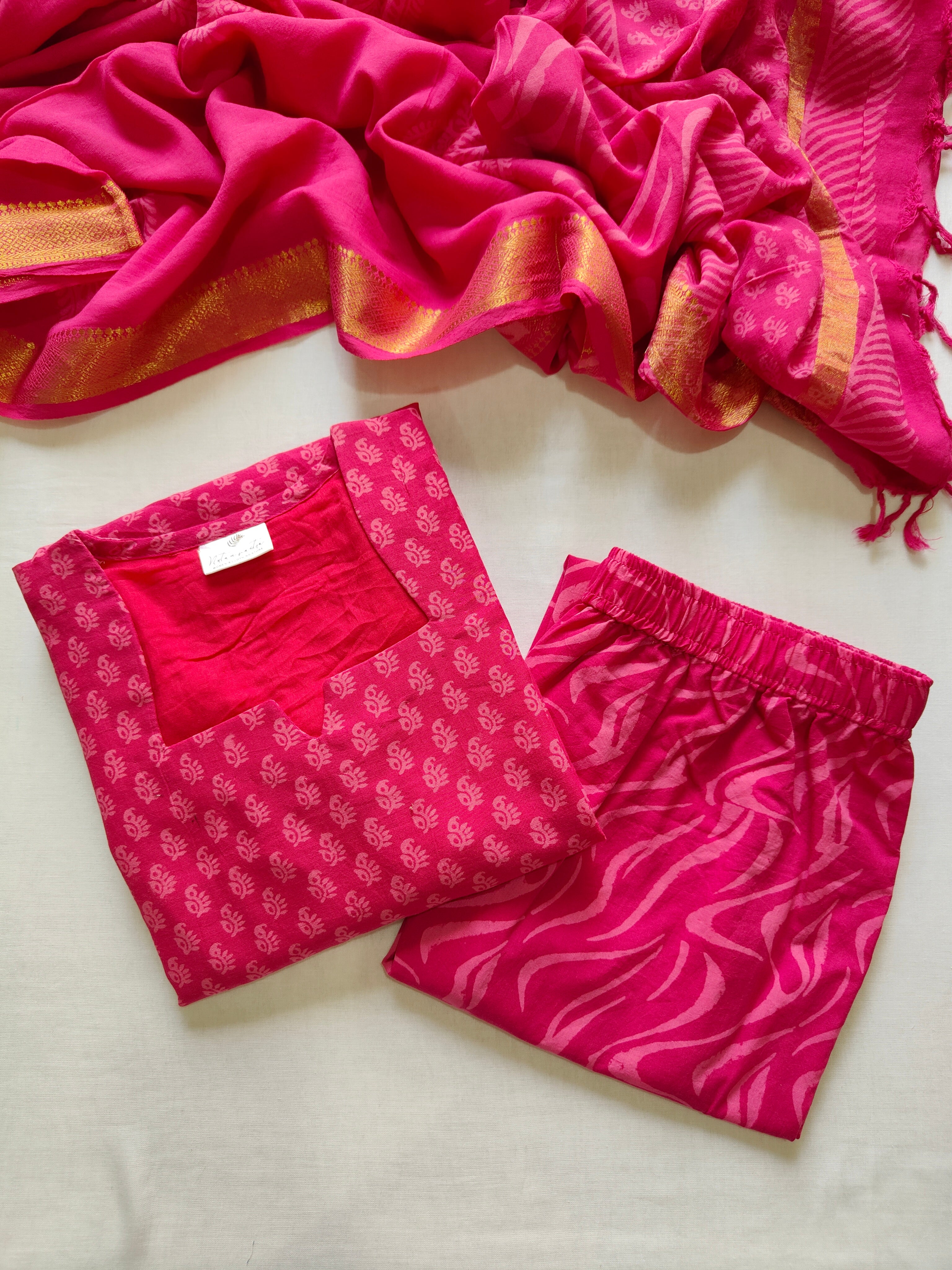 Mangalgiri South Cotton Suit Set