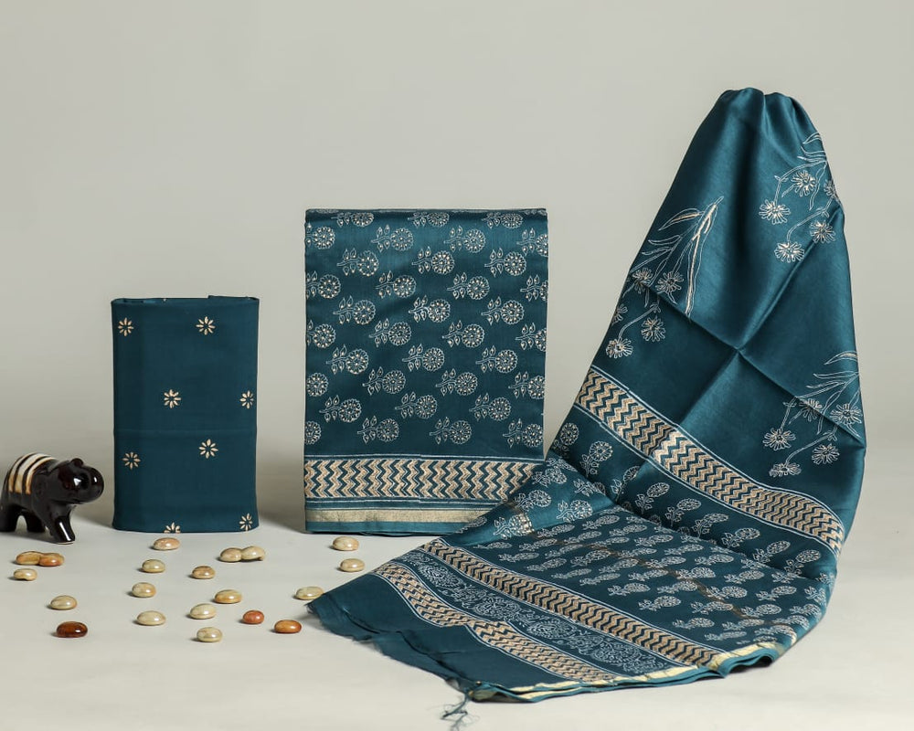 Chanderi Silk Suit Set