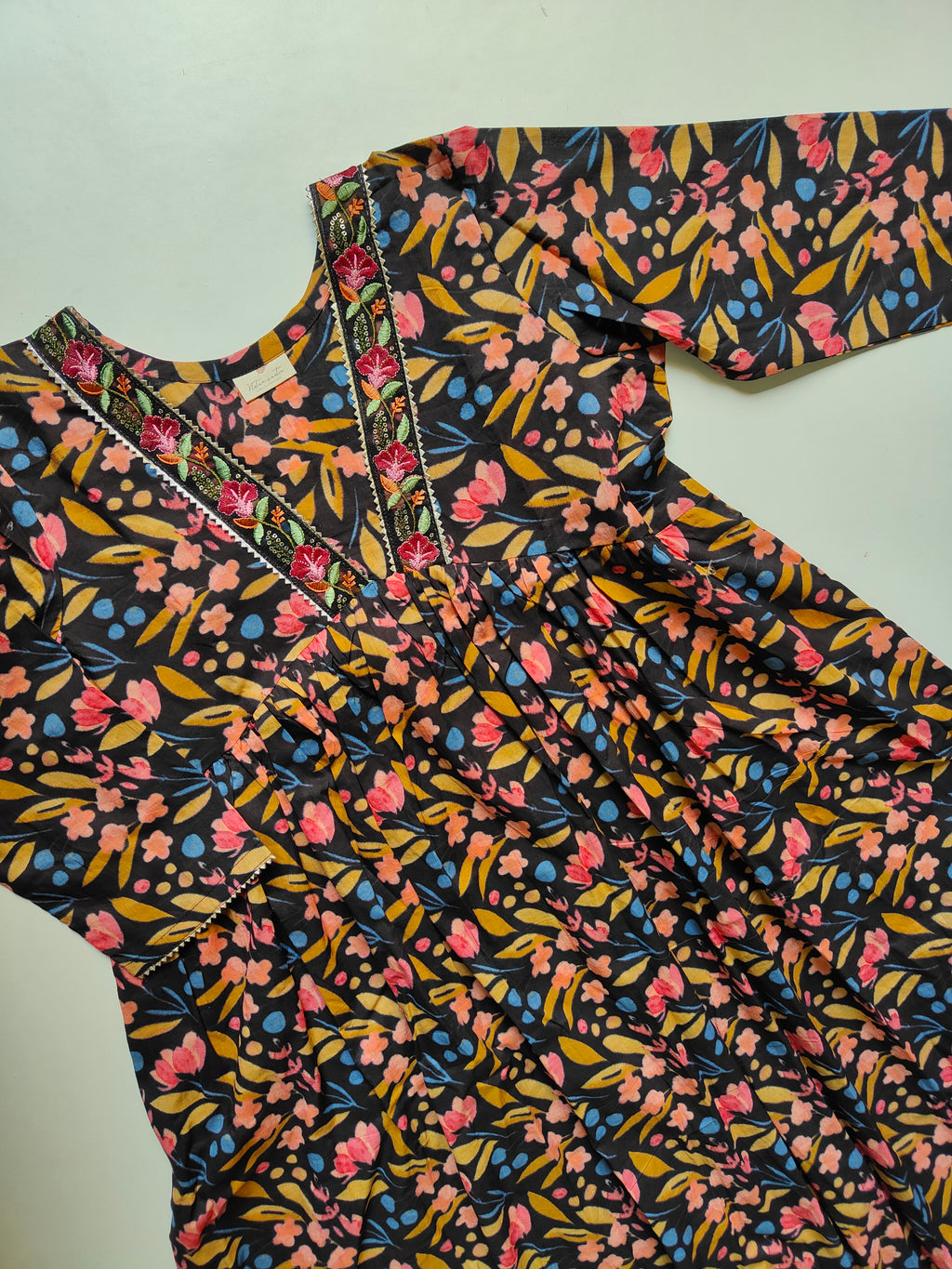 Cotton Alia cut Anarkali kurti