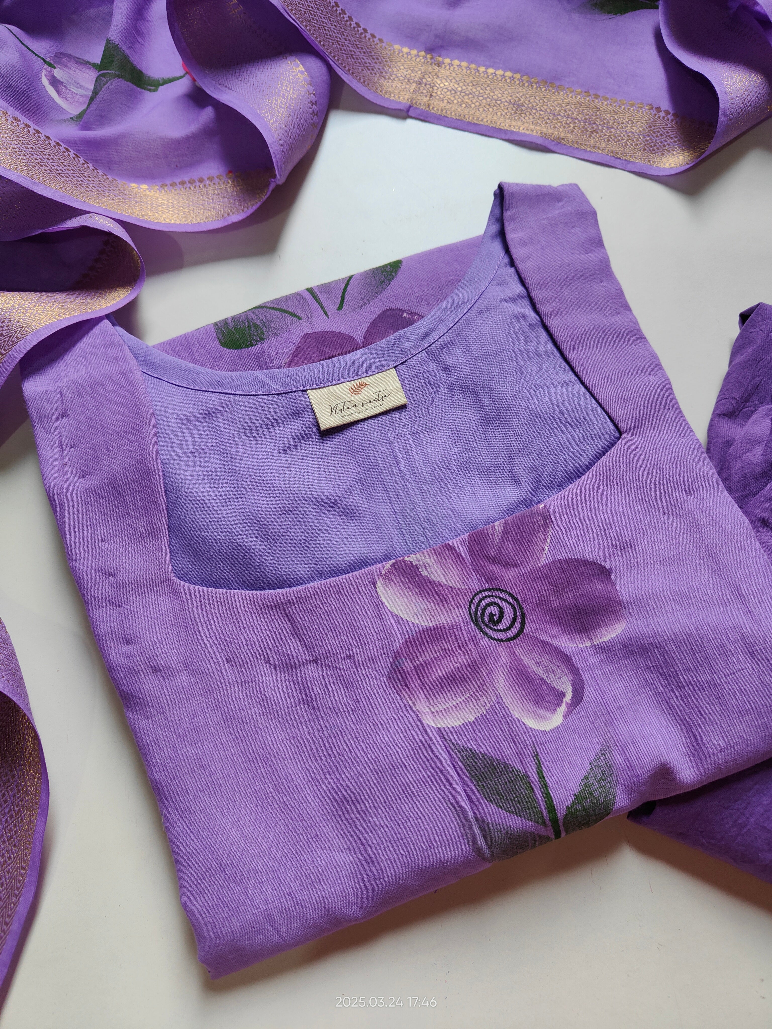 Mangalgiri South Cotton Suit Set