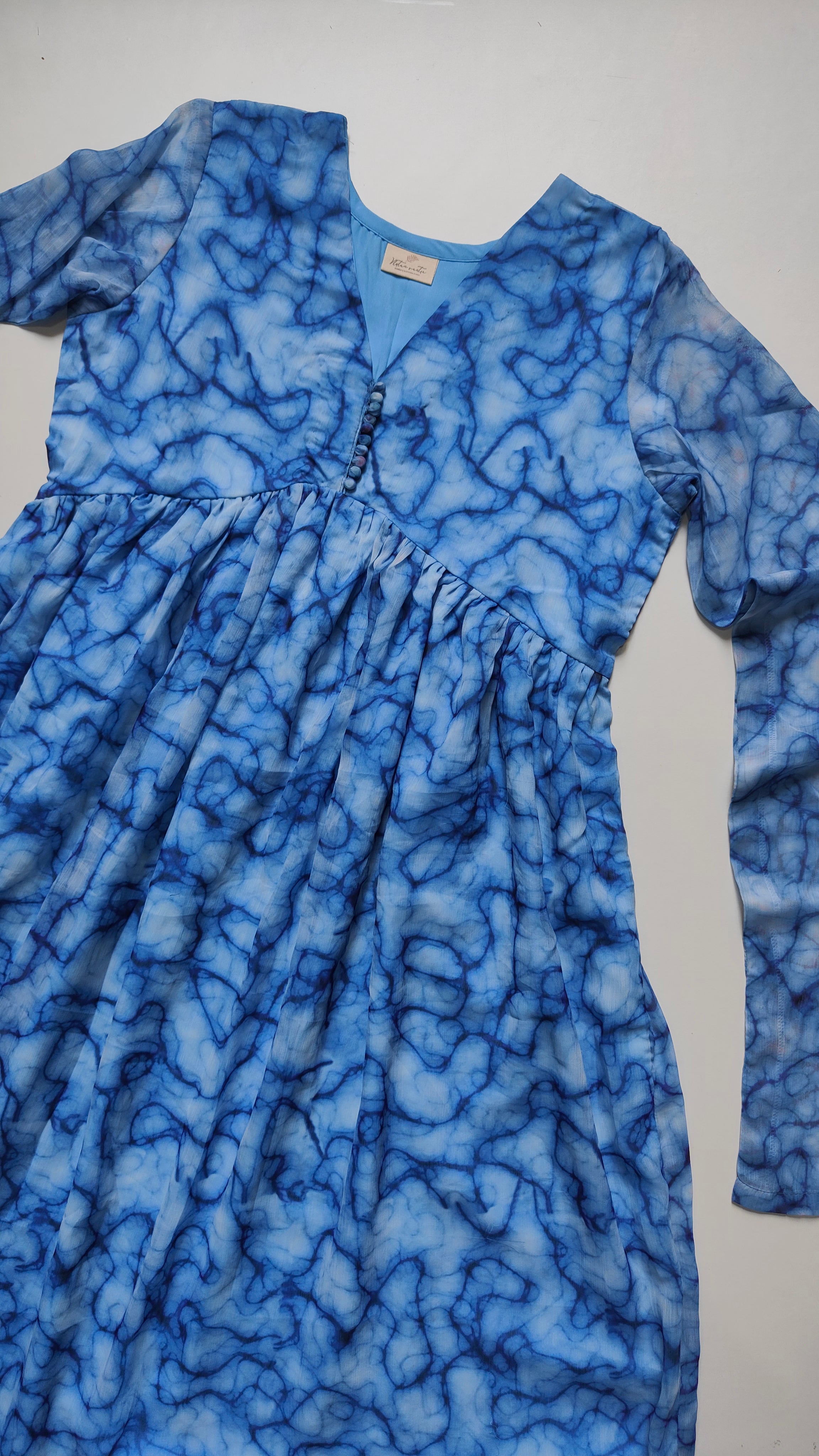 Chiffon Alia cut kurti