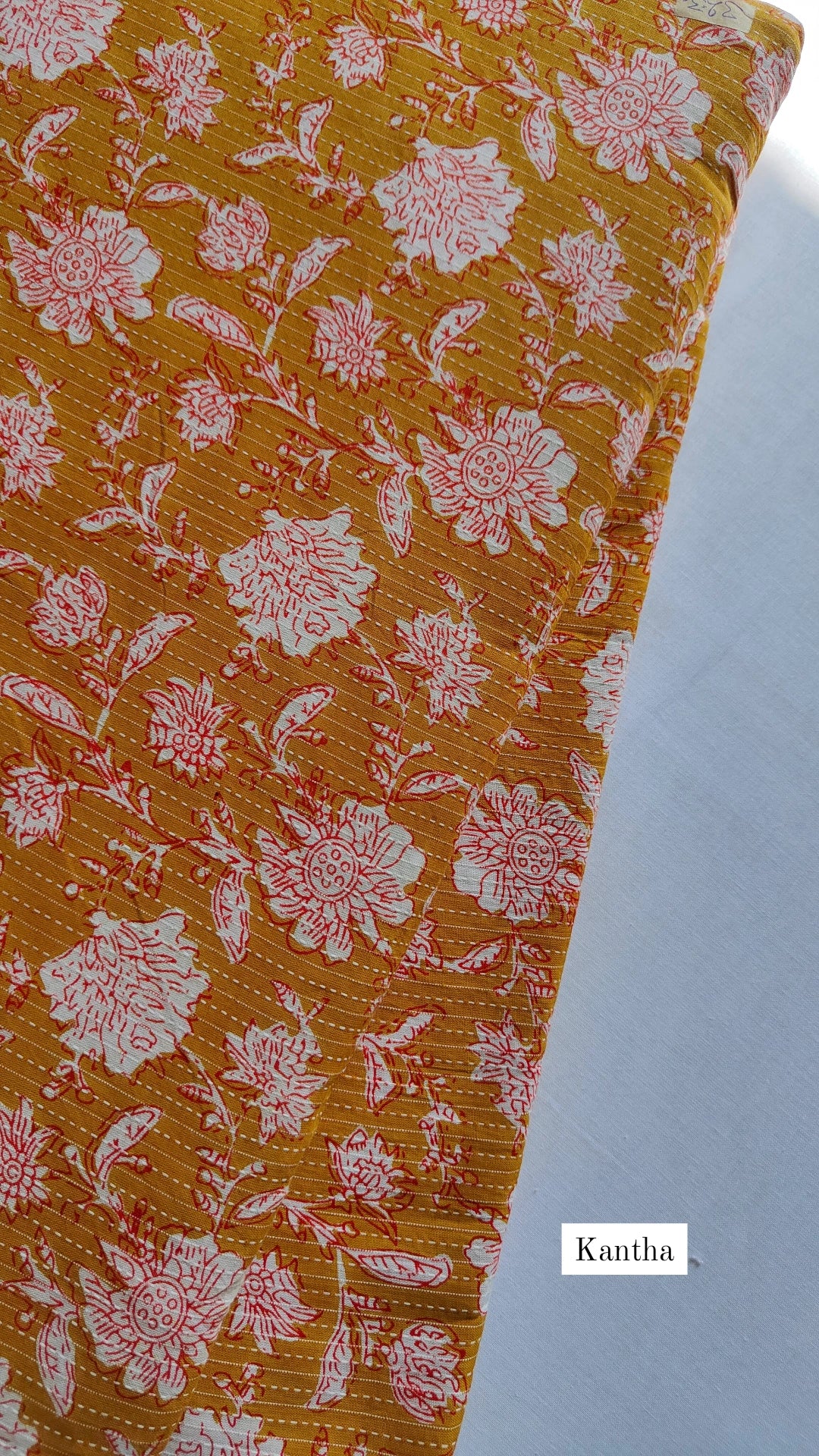 Cotton kantha Anarkali kurti