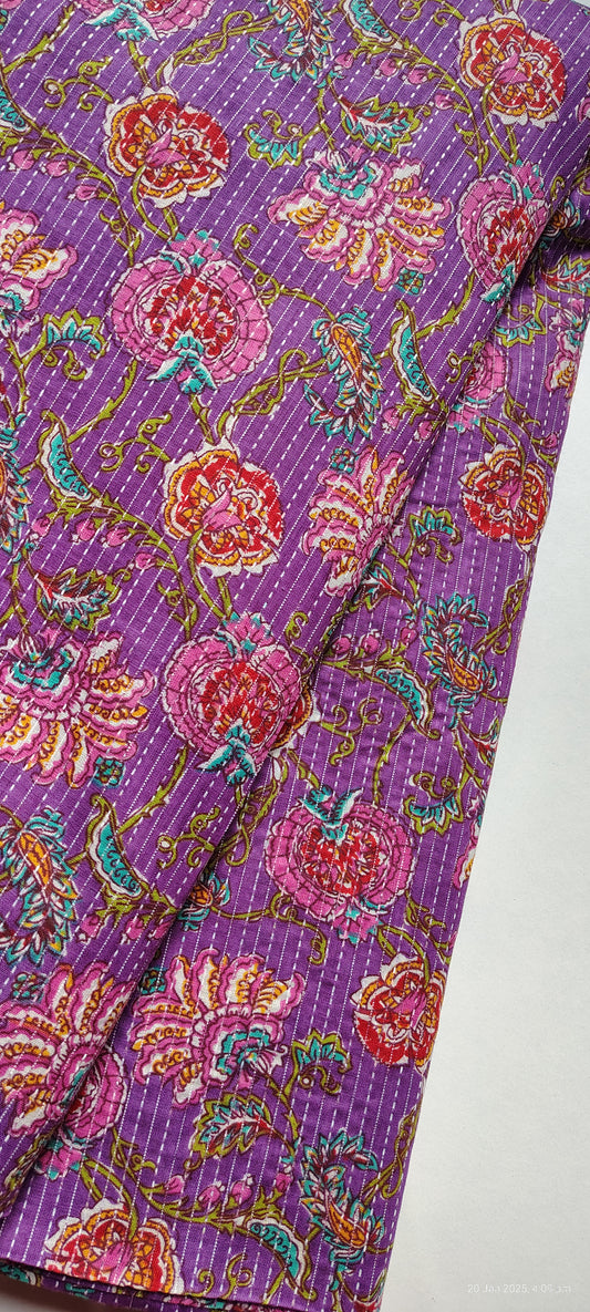 Cotton kantha short kurti