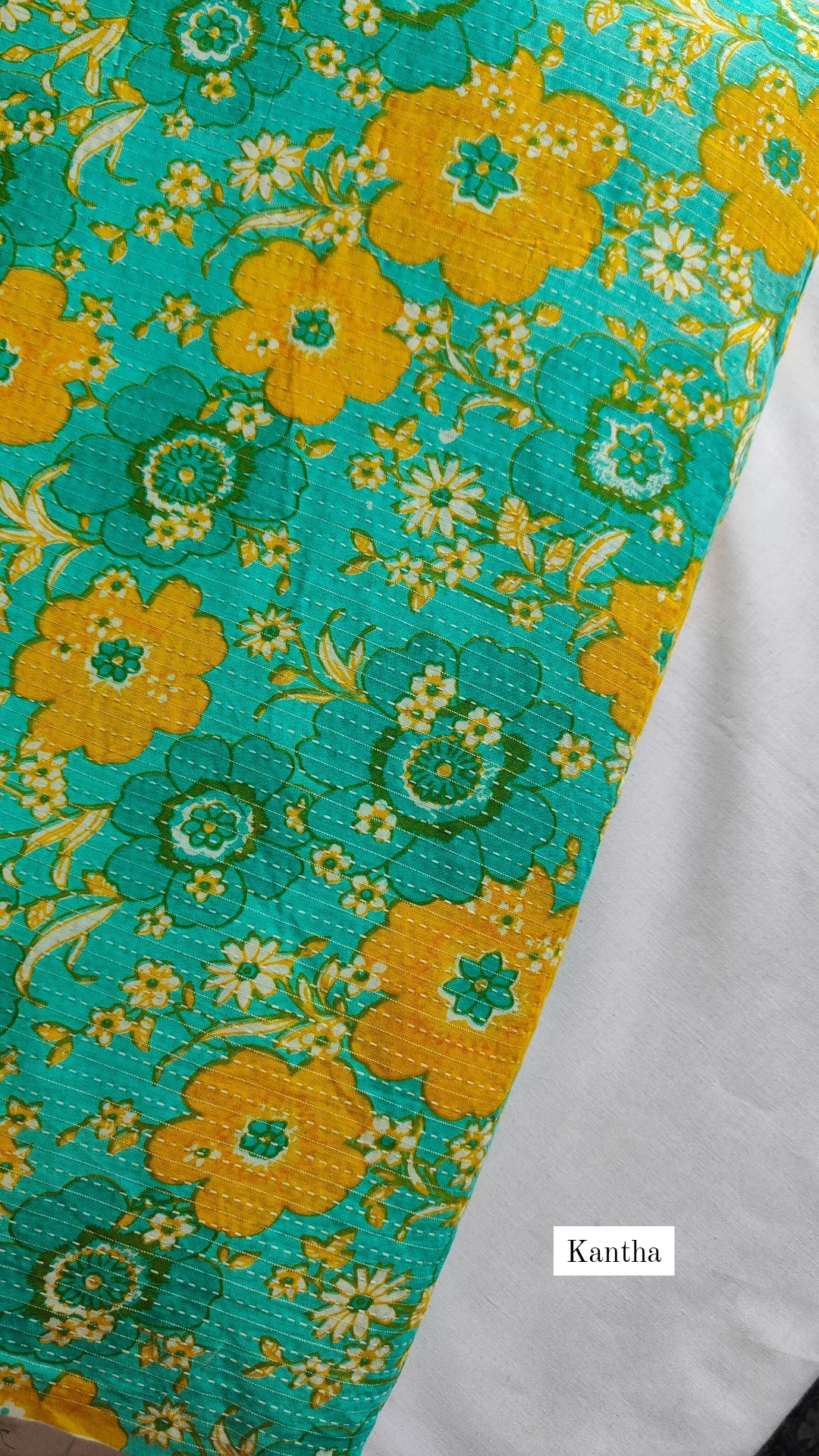 Cotton Kantha Short Kurti & Peplum Top