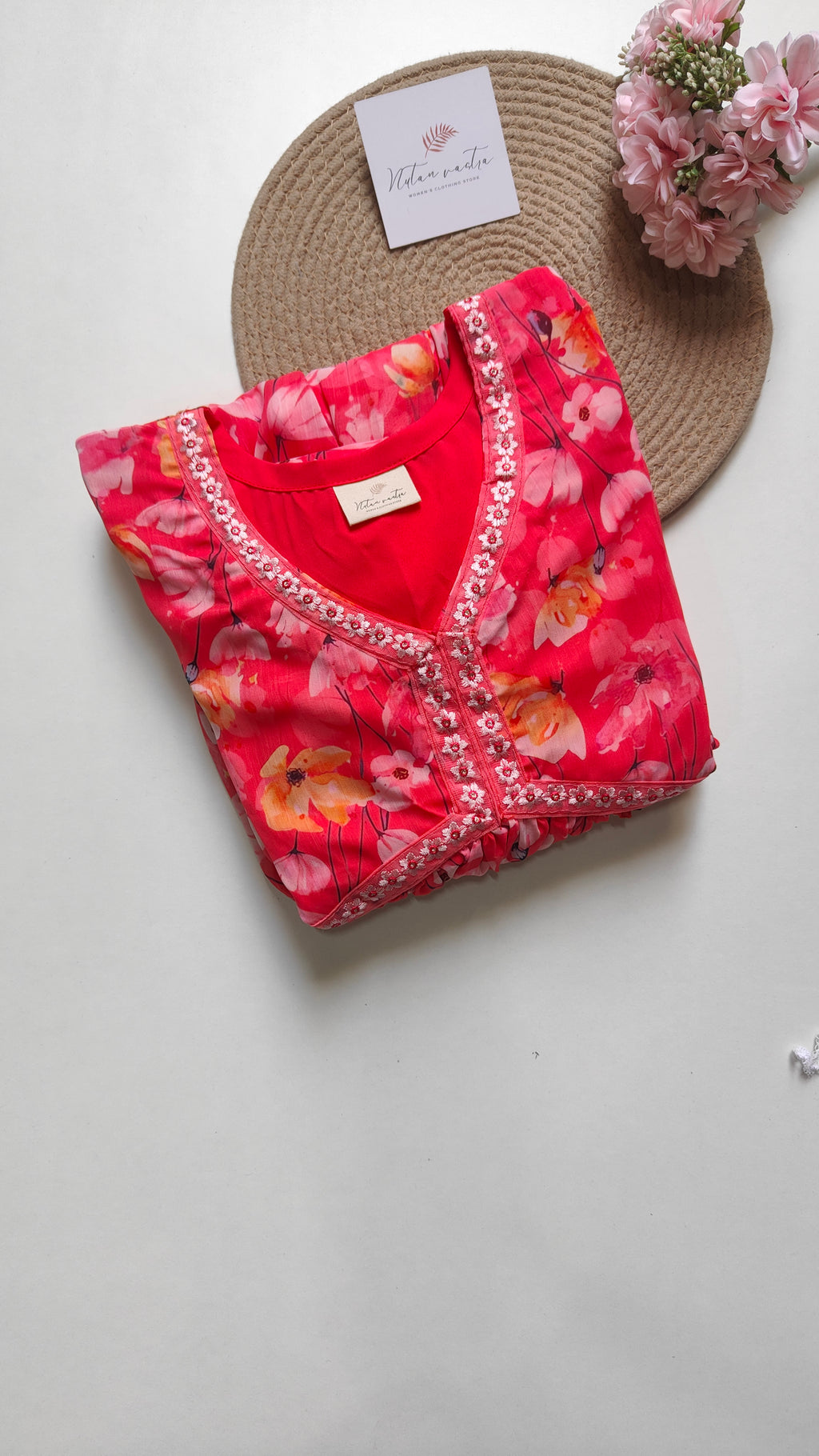 Chiffon Alia Cut kurti