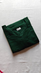 Slub Cotton Long Straight Kurti