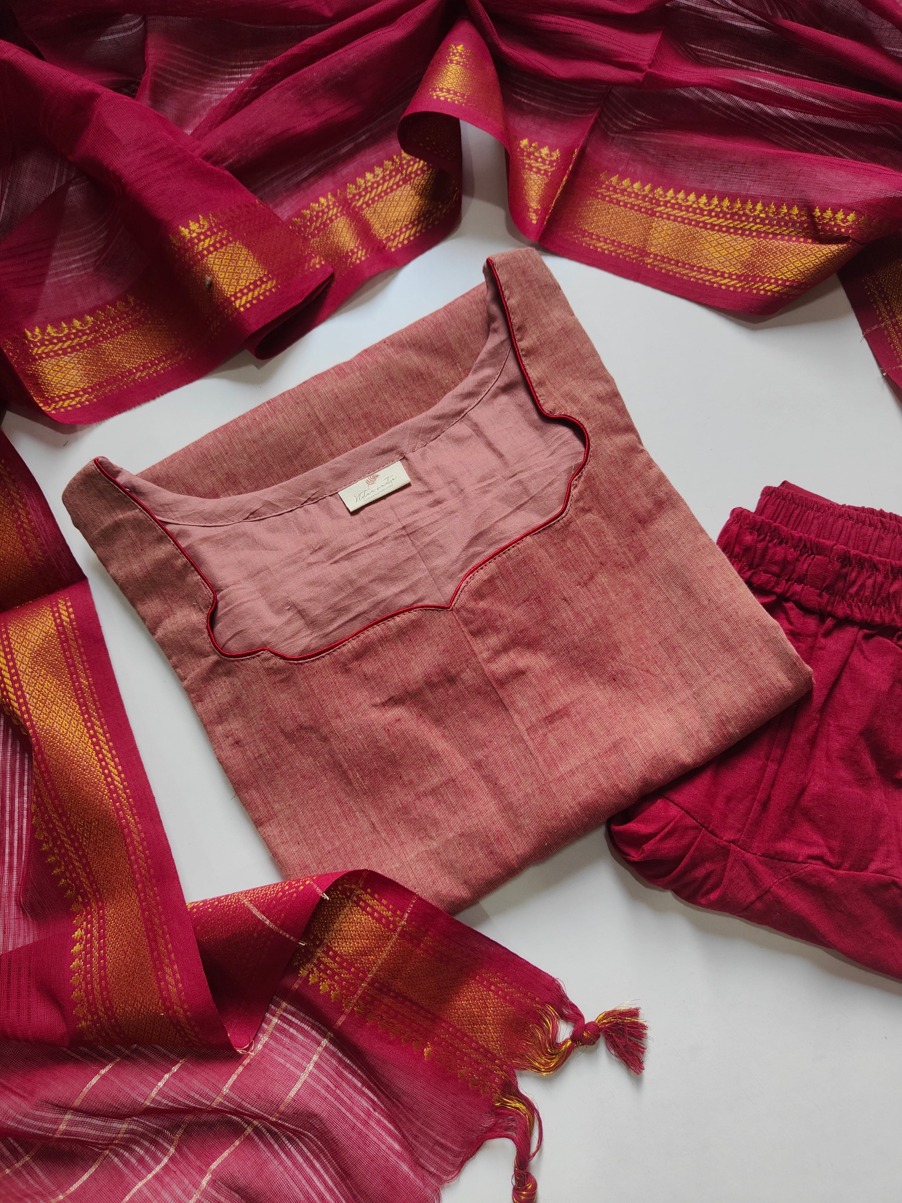 Mangalgiri South Cotton Suit Set