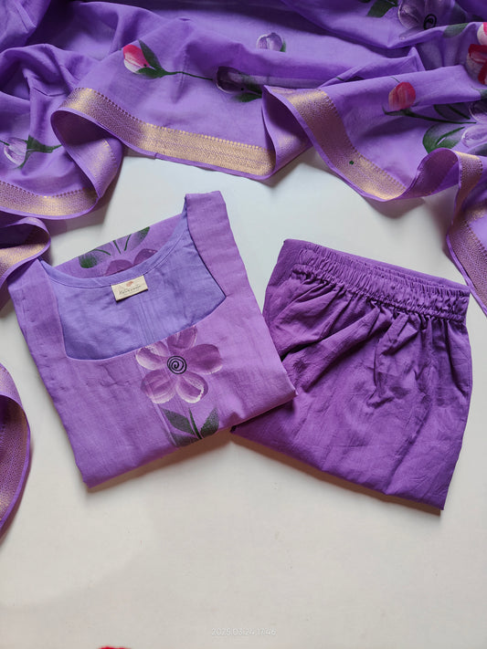 Mangalgiri south cotton suit set