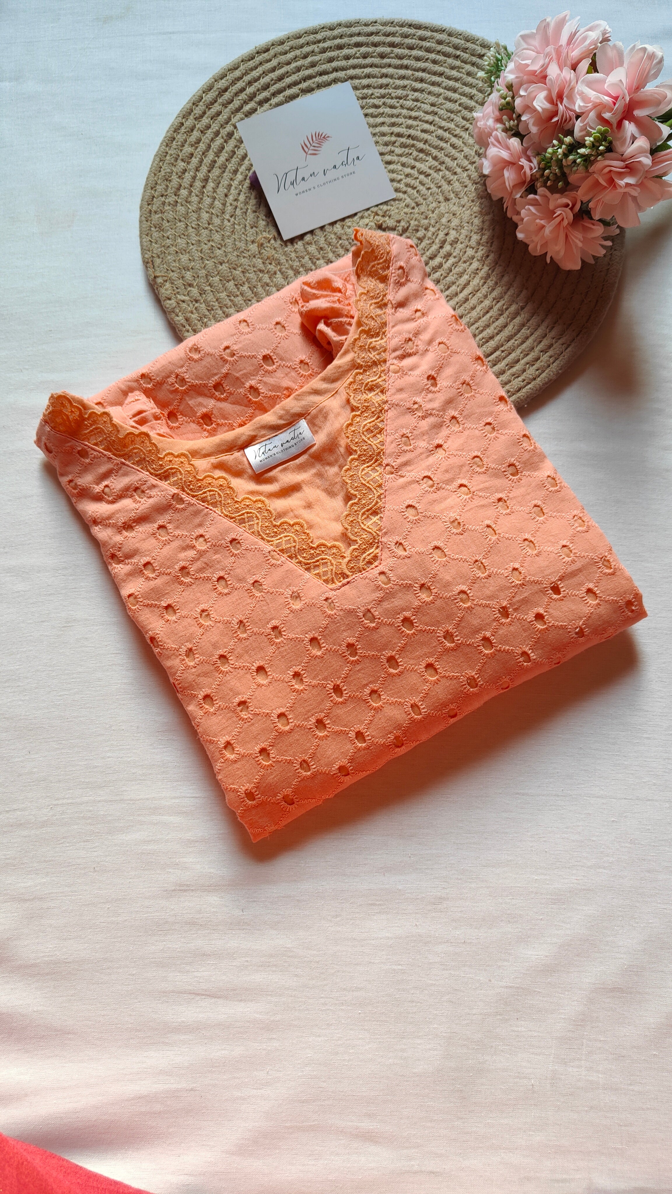 Hakoba Long Straight Kurti