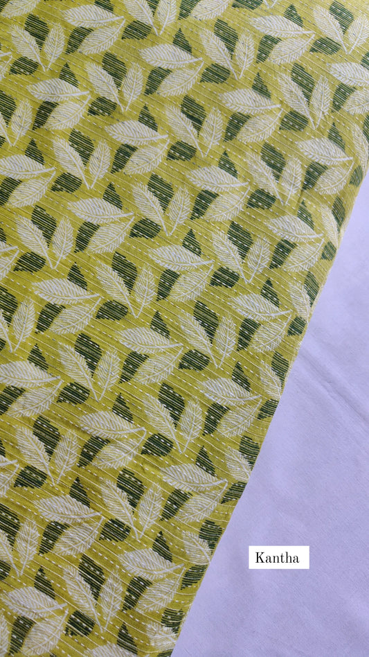 Cotton kantha Anarkali kurti
