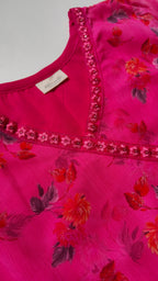 Chiffon Angrakha Anarkali dress