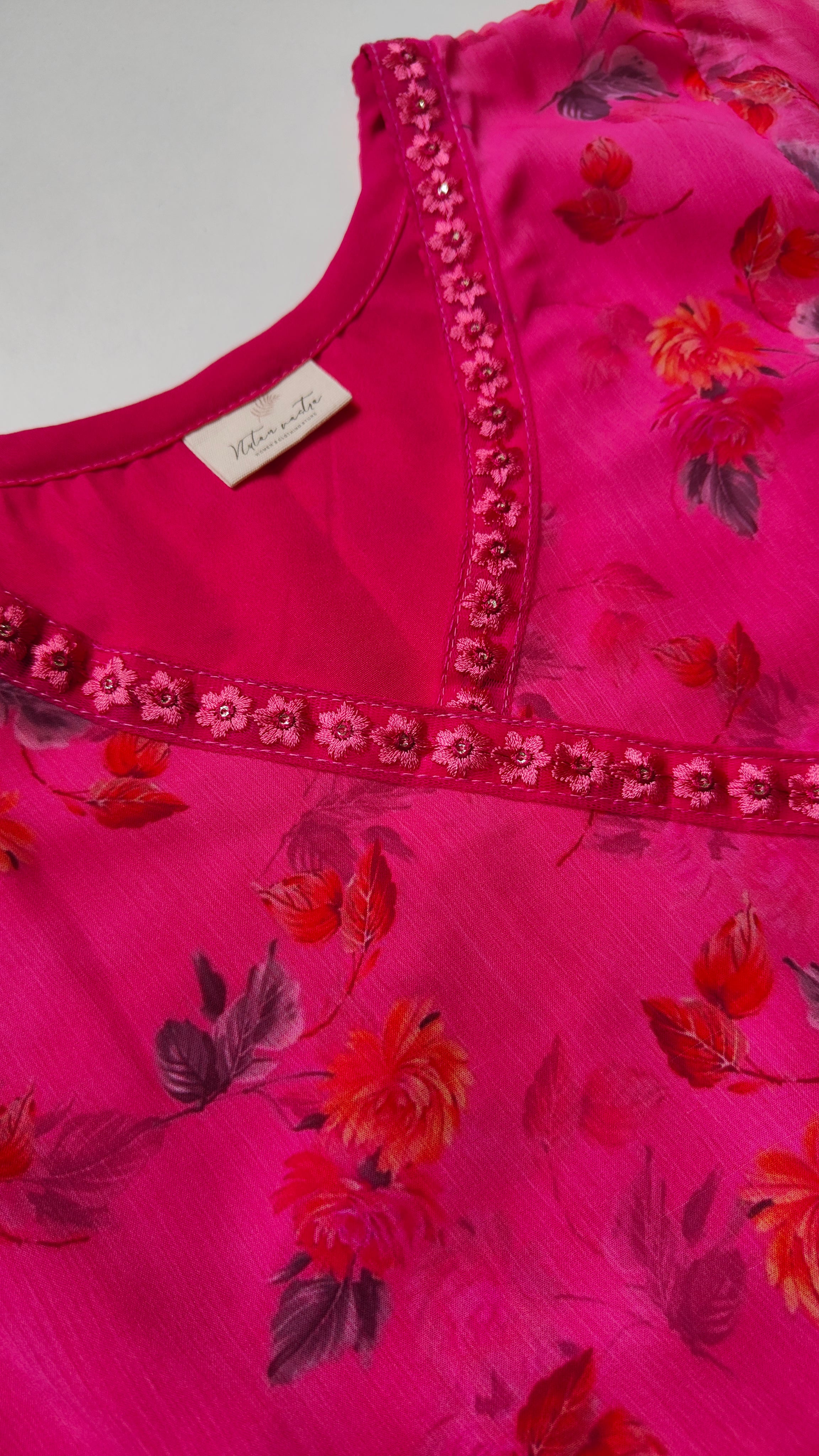 Chiffon Angrakha Anarkali dress